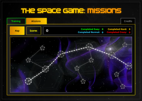 Space Game Kongregate Missions
